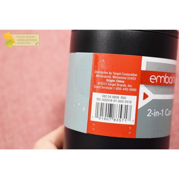 Embark 12oz Stainless Steel 2-in-1 Can Cooler Black - Picture 5 of 5